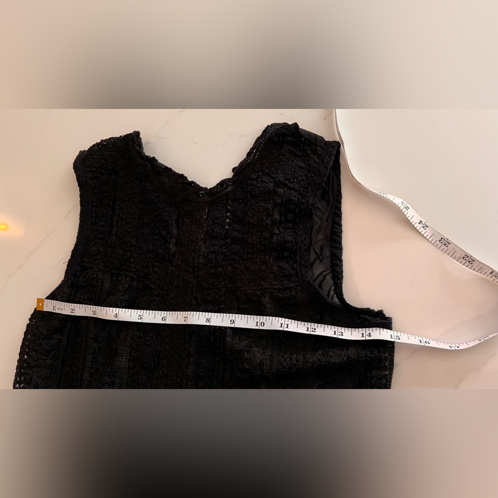 Free People Elegant Black Lace Tank Top - Picture 11 of 13